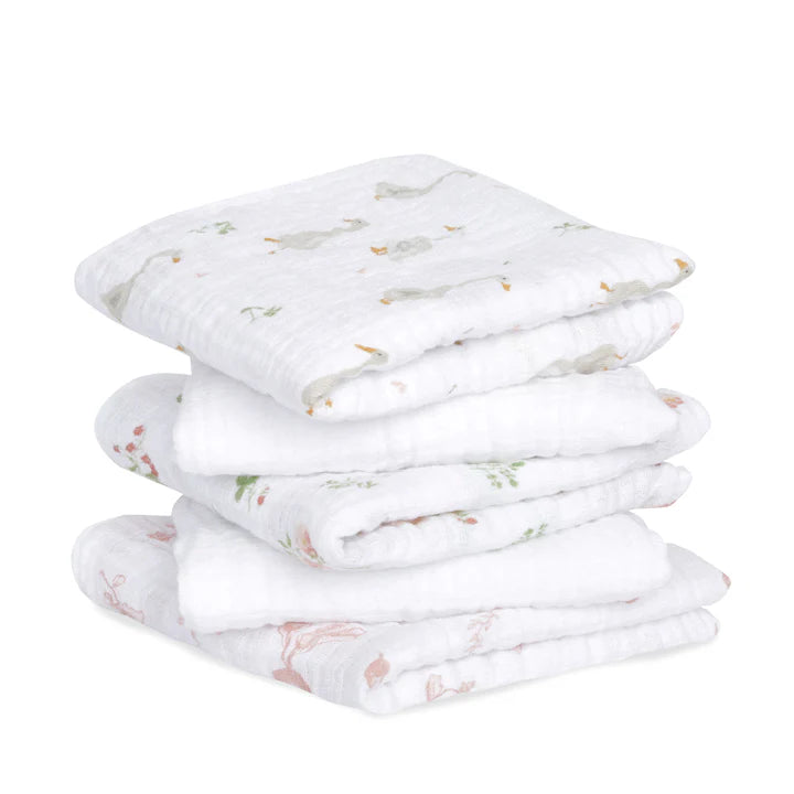 Aden + Anais - Cotton Muslin Squares - Country Floral (5 Pack)