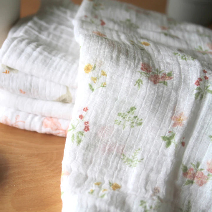 Aden + Anais - Cotton Muslin Squares - Country Floral (5 Pack)