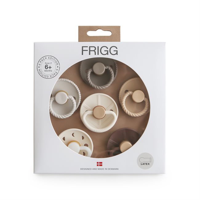 FRIGG - Pacifier -  Earthy Wonder - Size 2 (6 Pack)