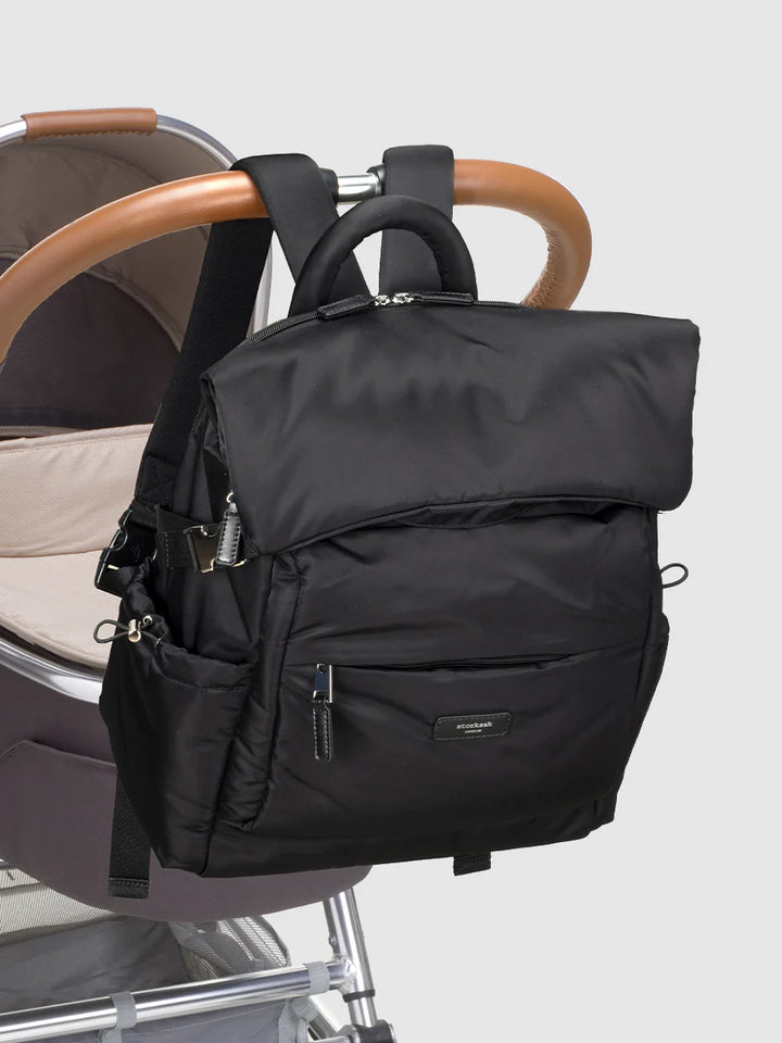 Storksak - Eco Skye Backpack - Black - Mabel & Fox