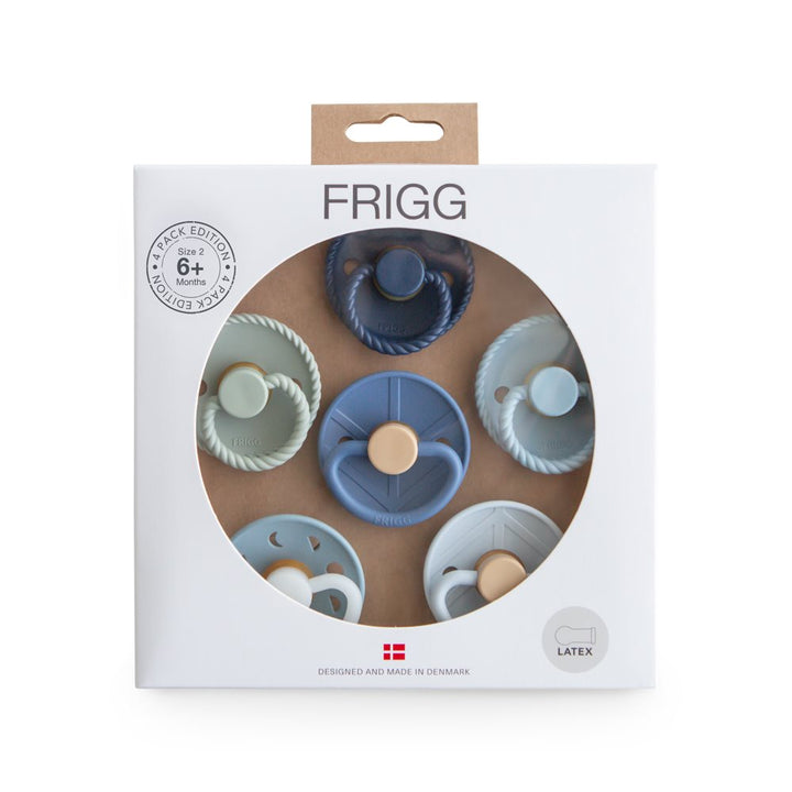 FRIGG - Pacifier -  Endless Sea - Size 2 (6 Pack)