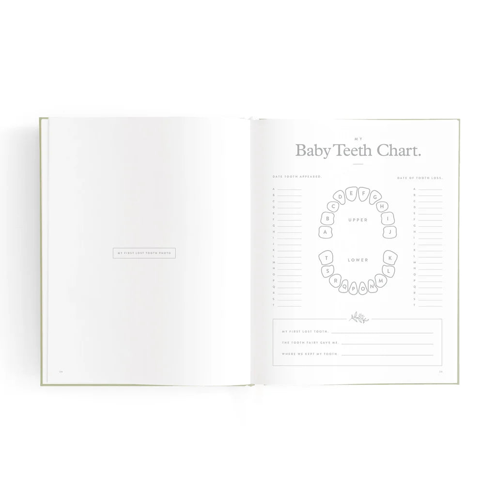 Fox & Fallow - Mini Baby Book - Sage - Mabel & Fox