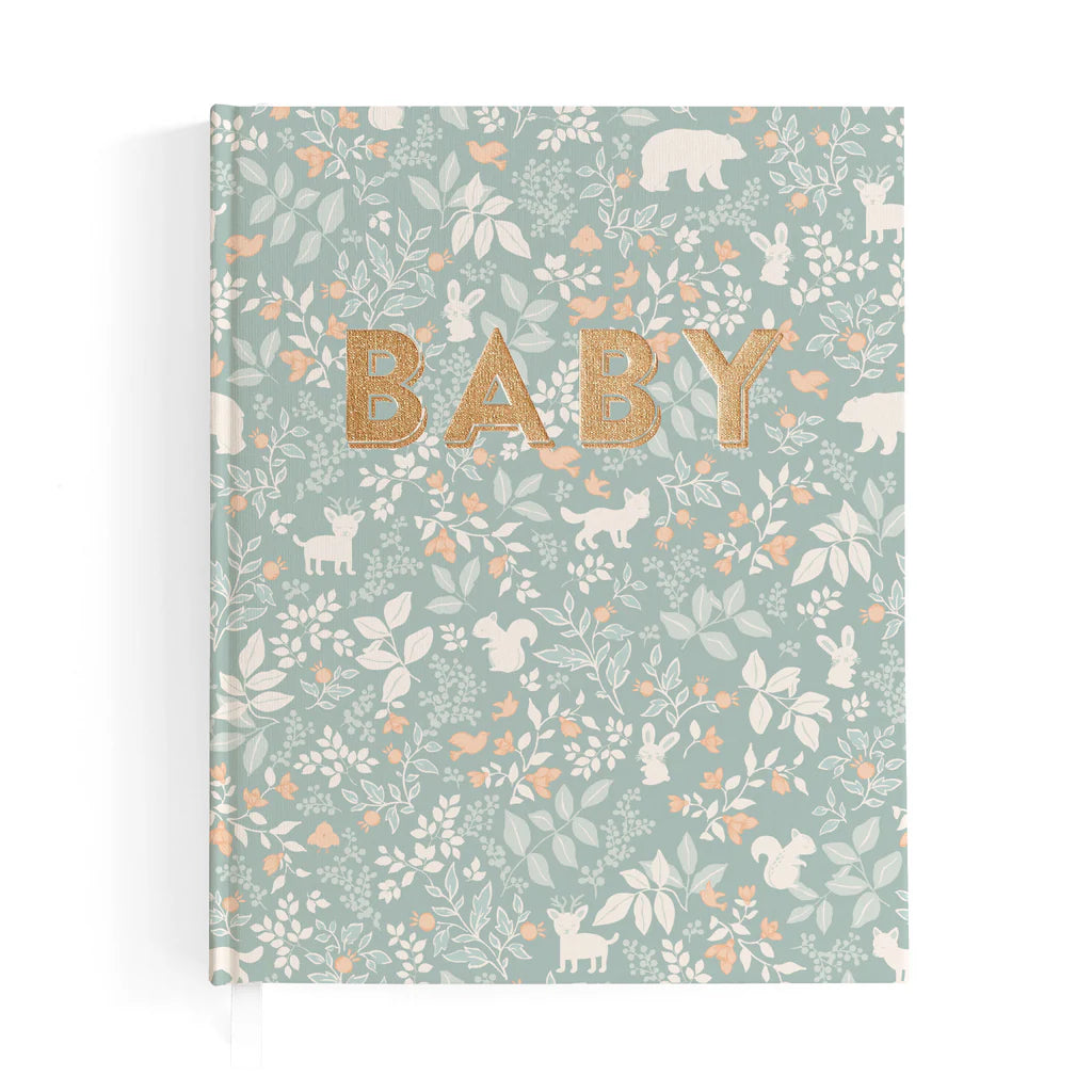 Fox & Fallow - Baby Book - Forest Friends Sage - Mabel & Fox