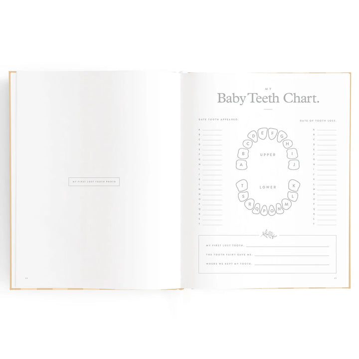 Fox & Fallow - Baby Book - Coffee Stripe - Mabel & Fox