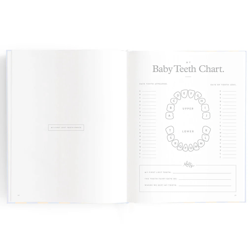 Fox & Fallow - Baby Book - Cloud Stripe - Mabel & Fox