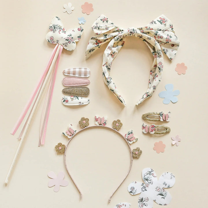 Rockahula - Snap Clips - Flora Fabric Clip Set