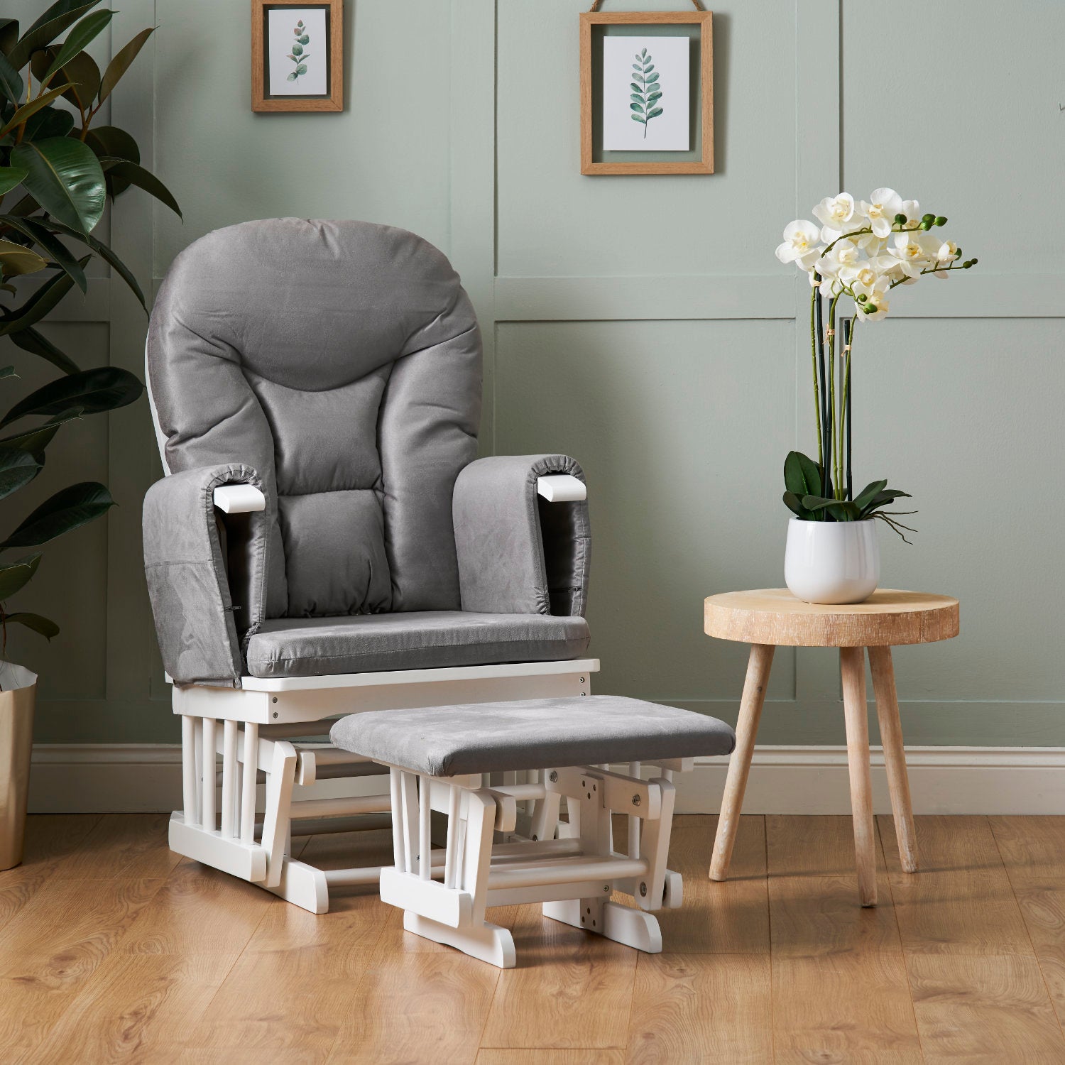 Grey baby 2024 rocking chair