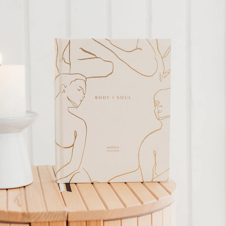 Blush & Gold - Body+Soul Wellness Journal and Planner - Cloth - Mabel & Fox