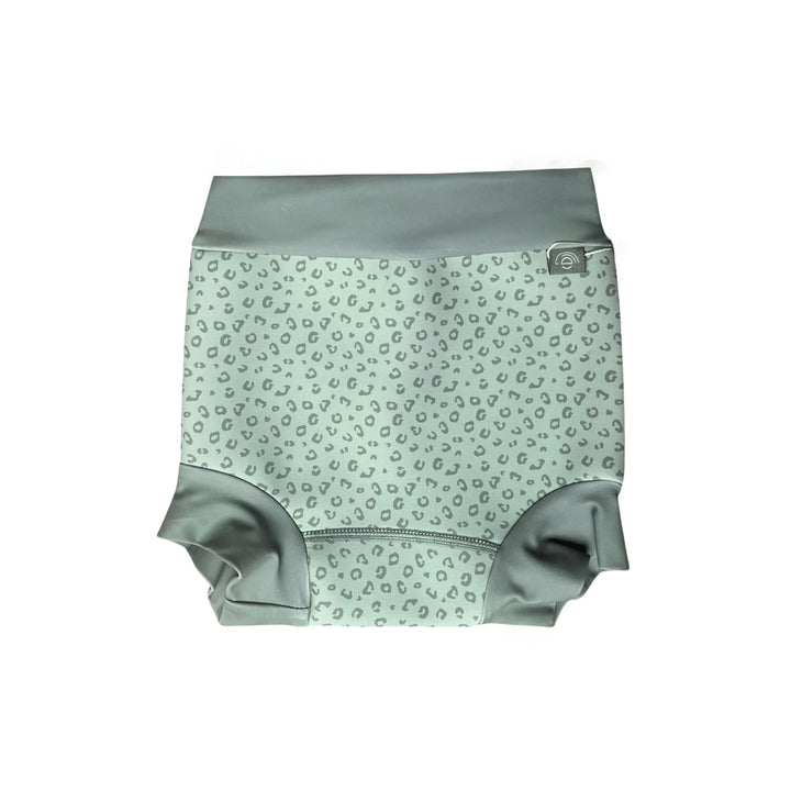 Swim Essentials - Neoprene Swim Diaper - Green Leopard Print - Mabel & Fox