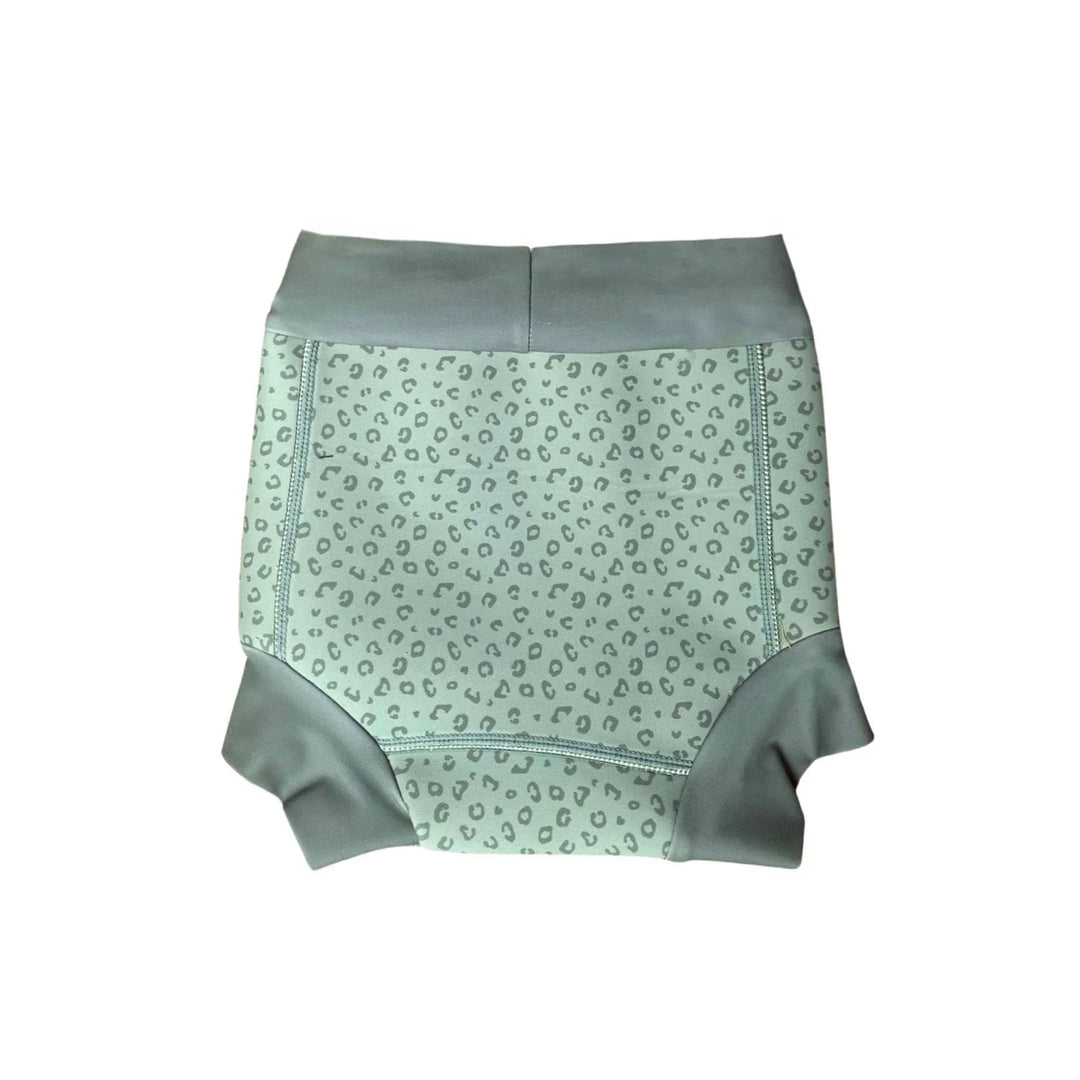 Swim Essentials - Neoprene Swim Diaper - Green Leopard Print