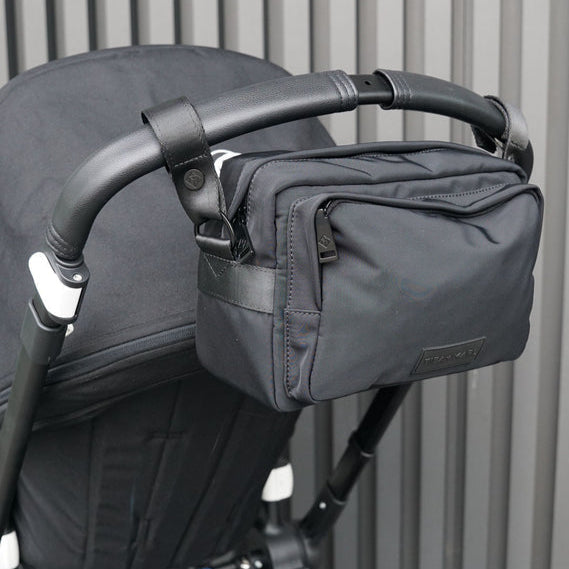 Tiba + Marl - Hiro Buggy Organiser / Changing Bag - Black - Mabel & Fox