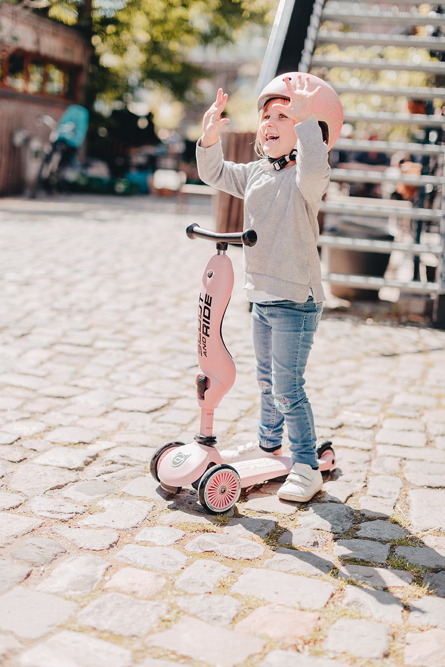 PATINETE EVOLUTIVO SCOOT AND RIDE 2 EN 1 ·HIGHWAYKICK ONE ROSE· – Happy  Moments Baby