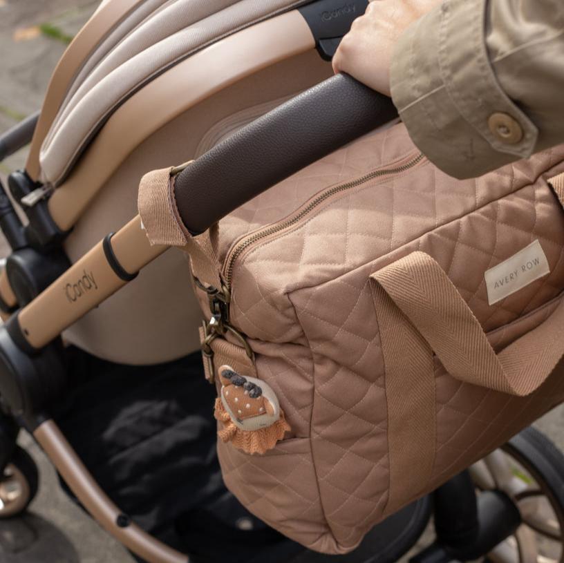 Avery Row - Baby Changing Bag - Latte - Mabel & Fox