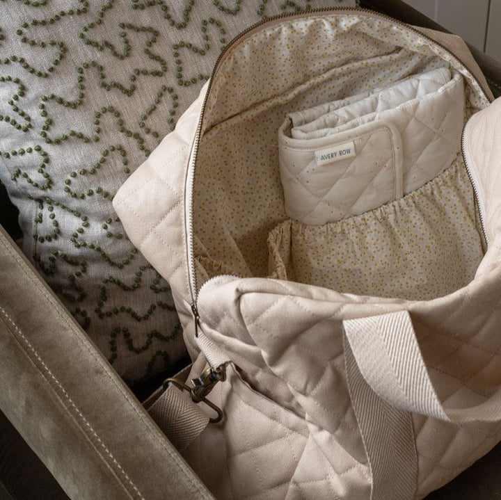 Avery Row - Baby Changing Bag - Natural