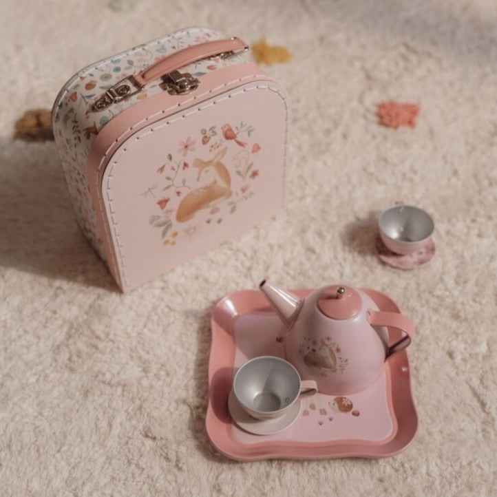 Little Dutch - Tea Set In Suitcase - Fairy Garden - Mabel & Fox