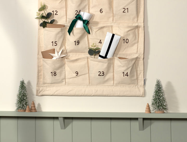 PRE-ORDER - Mabel & Fox - Personalised Advent Calendar - Canvas Bow