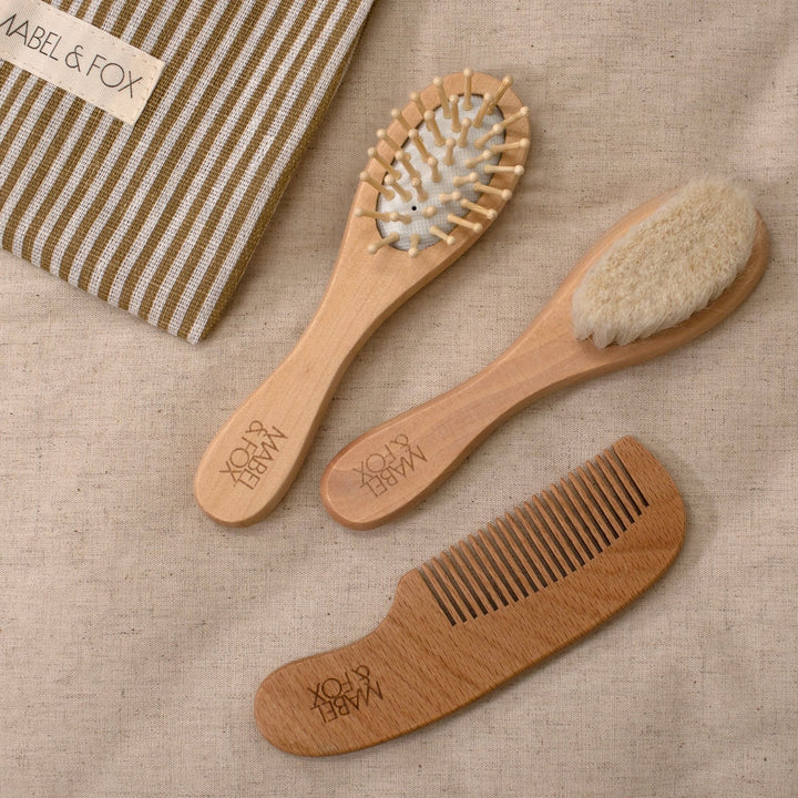 Mabel & Fox - Wooden Brush Set (3 Pack)