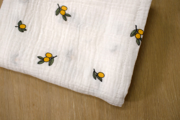 Mabel & Fox - Cotton Muslin Cloth - Lemon - Mabel & Fox