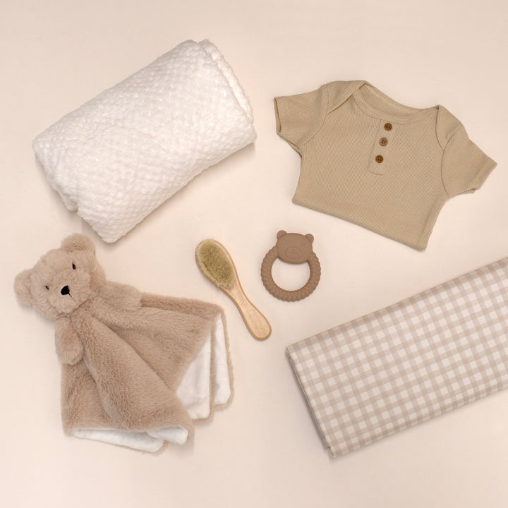 Mabel & Fox - Personalised Baby Gift Set - Beige