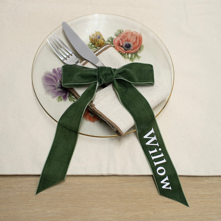 Mabel & Fox - Personalised Velvet Bow