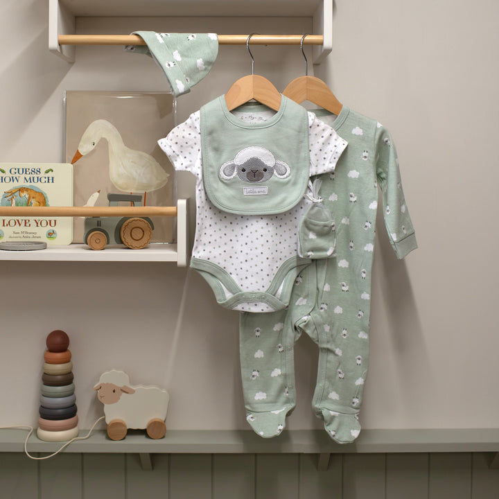 Mabel & Fox - 5 Piece Outfit Set - Sheep