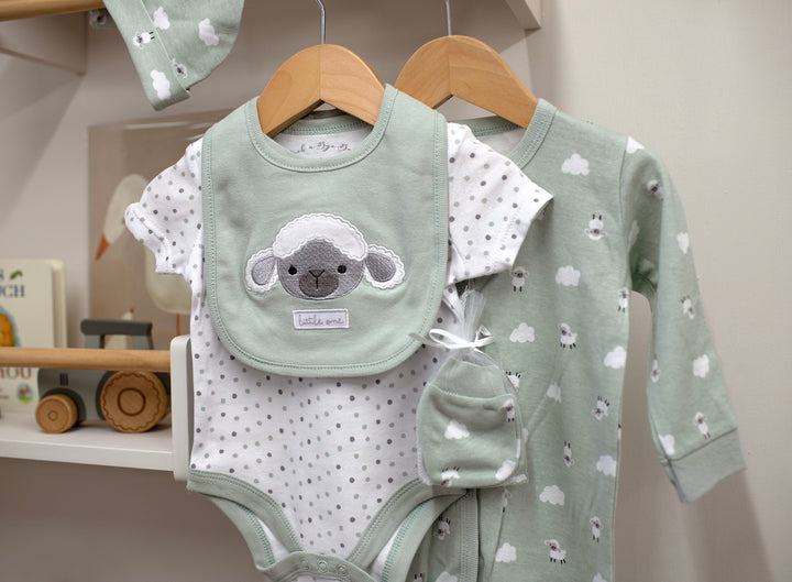 Mabel & Fox - 5 Piece Outfit Set - Sheep