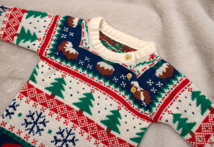 Mabel & Fox - Fairisle Christmas Onesie