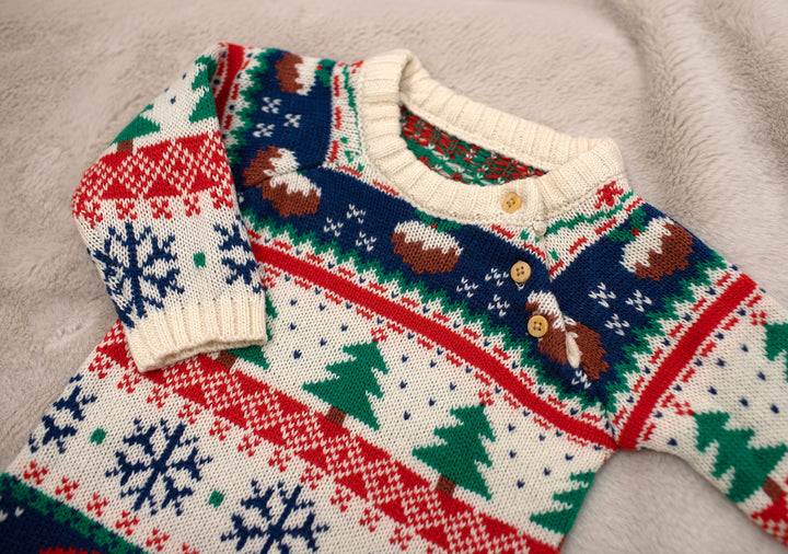 Mabel & Fox - Fairisle Christmas Onesie