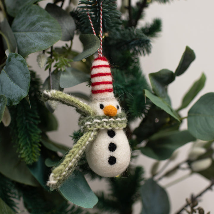 Fiona Walker - Christmas Decoration - Snowman with Scarf