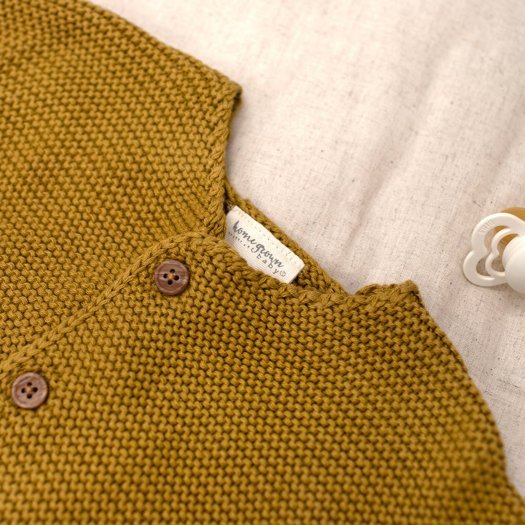 Mabel & Fox - Organic Knitted Cardigan - Mustard