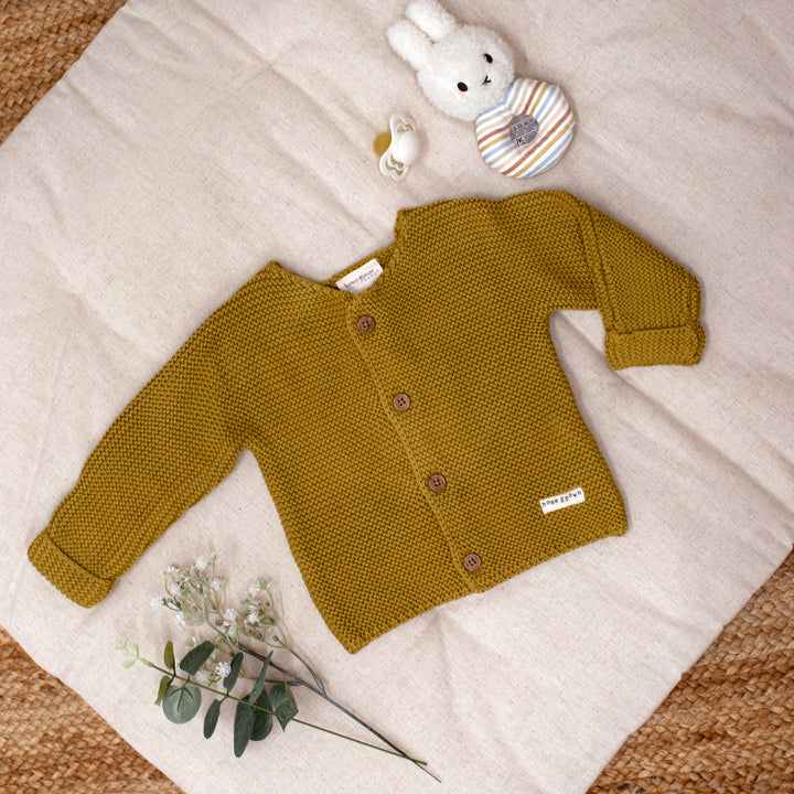 Mabel & Fox - Organic Knitted Cardigan - Mustard