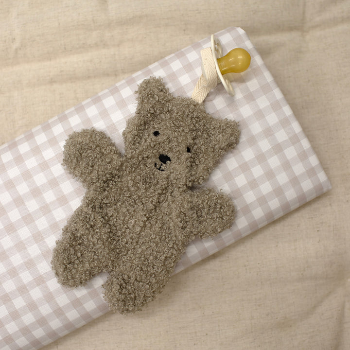 Jollein - Pacifier Cloth - Teddy Bear - Olive Green