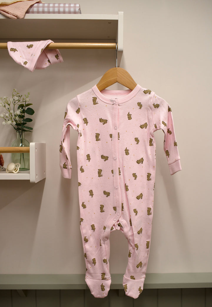 Mabel & Fox - 5 Piece Outfit Set - Pink Bunny