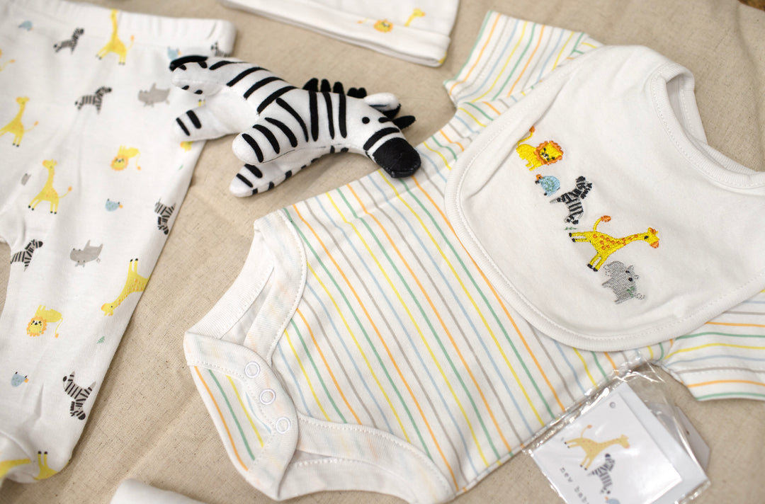 Mabel & Fox - 10 Piece Outfit Set - Colourful Safari