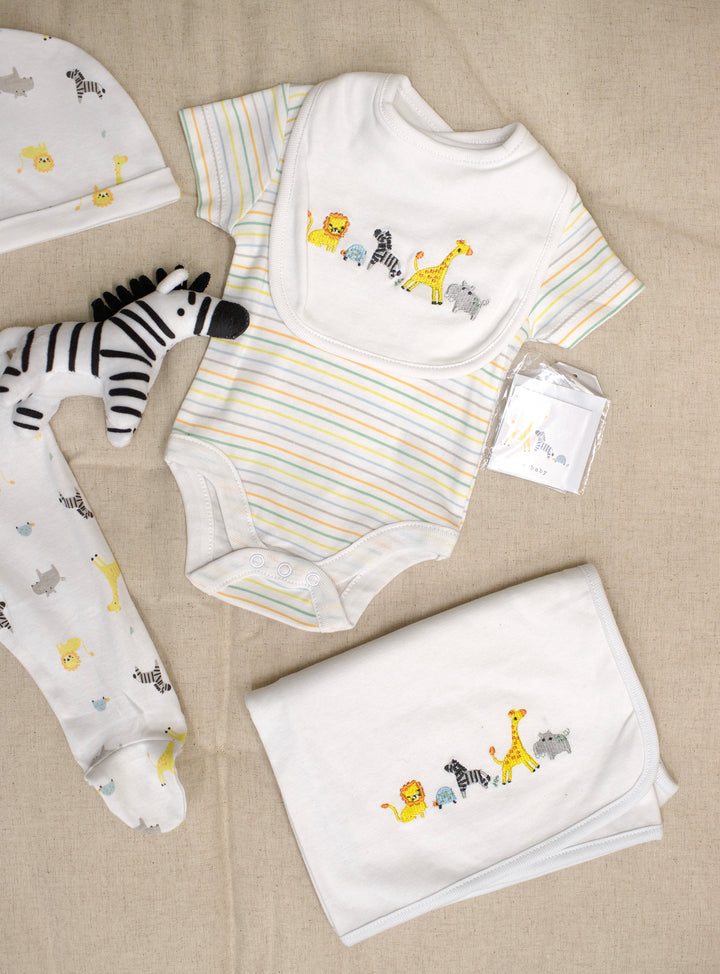 Mabel & Fox - 10 Piece Outfit Set - Colourful Safari