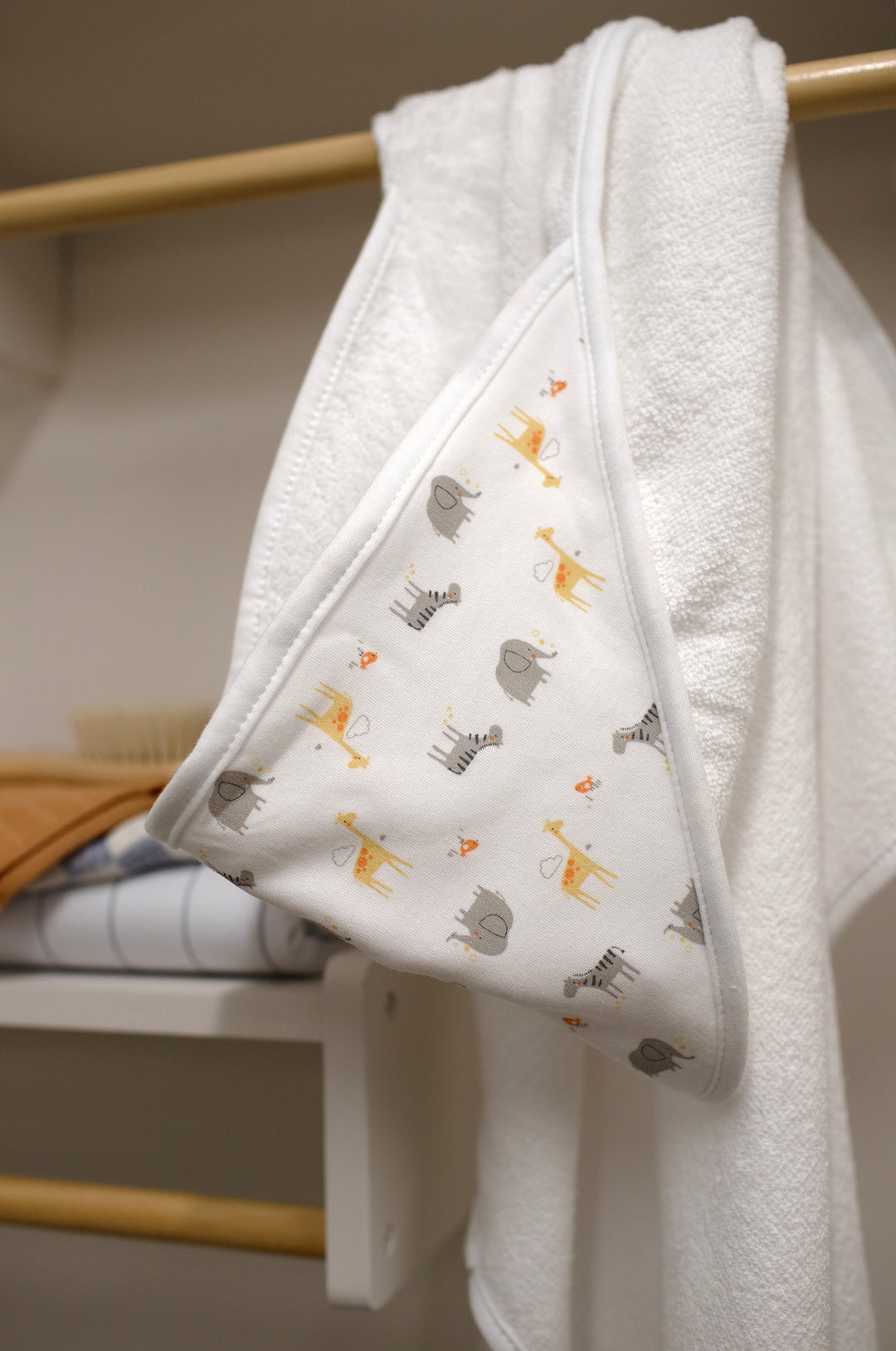 Mabel & Fox - Hooded Bath Towel - Safari