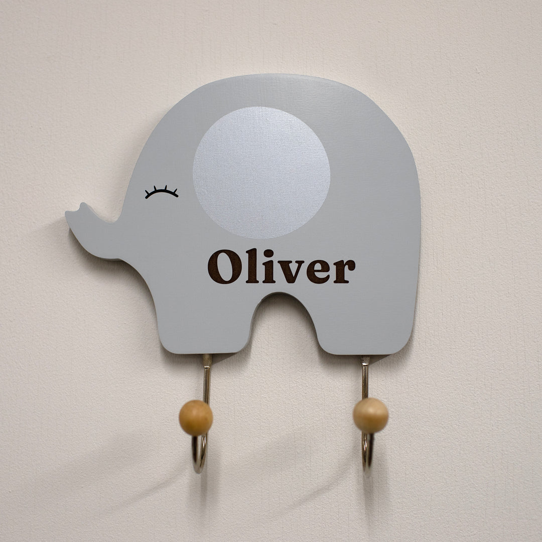 Jabadabado - Personalised Wall Hanger - Safari Elephant - Mabel & Fox