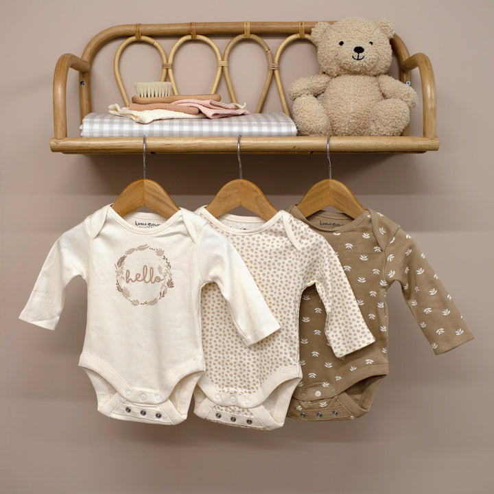 Mabel & Fox - 3 Piece Bodysuit Set - Hello