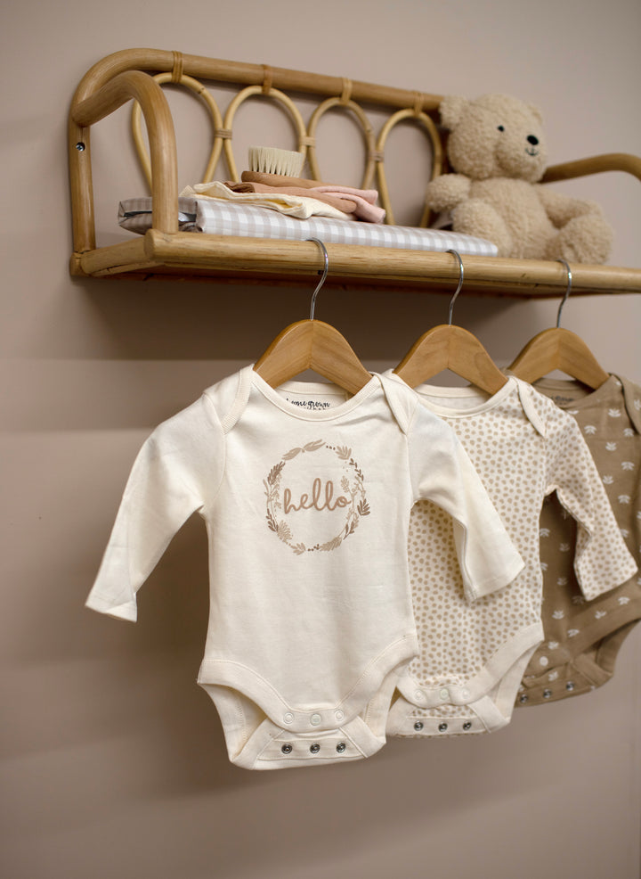 Mabel & Fox - 3 Piece Bodysuit Set - Hello