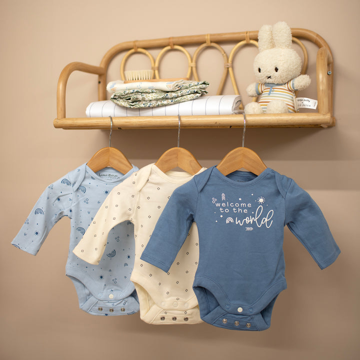 Mabel & Fox - 3 Piece Bodysuit Set - Welcome to the World