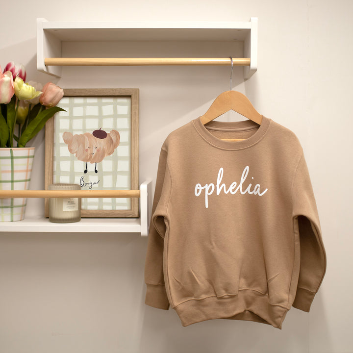 Mabel & Fox - Personalised Kids Sweatshirt - Vintage Taupe