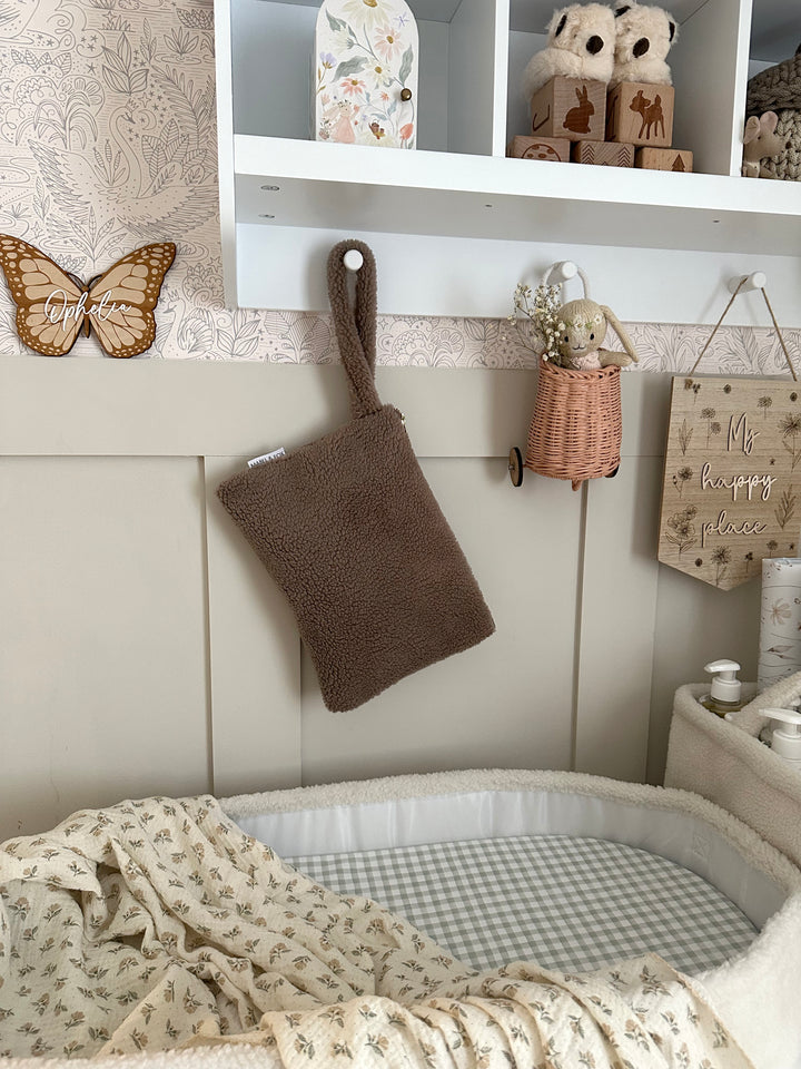 Mabel & Fox - Teddy Pouch - Ash Brown