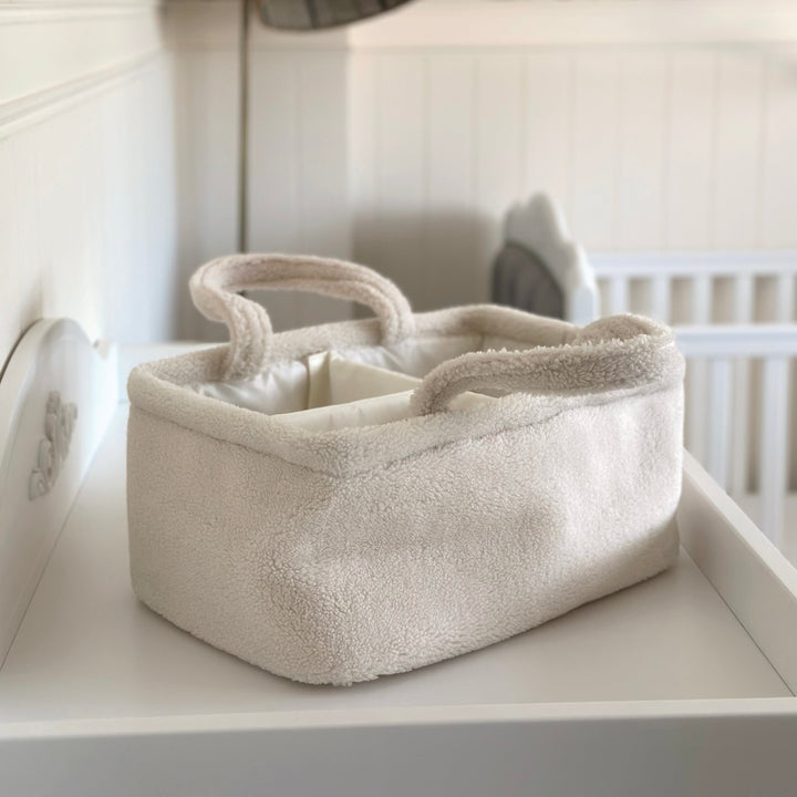 Mabel & Fox - Teddy Nappy Caddy - Milk - Mabel & Fox