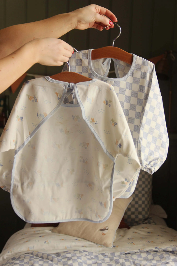 Avery Row - Organic Sleeved Baby Bib - Coastline