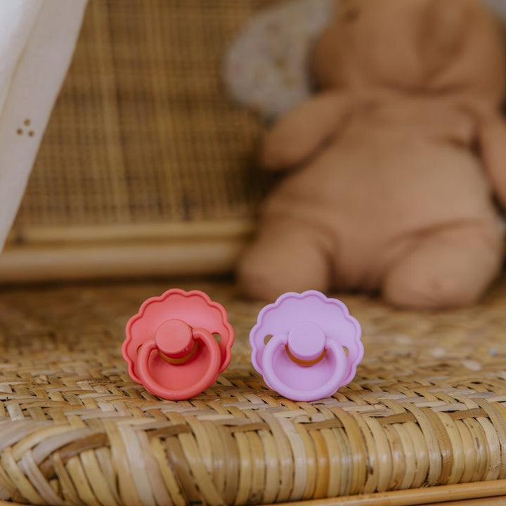 FRIGG - Pacifier - Rosy Romance - Size 2 (4 Pack)