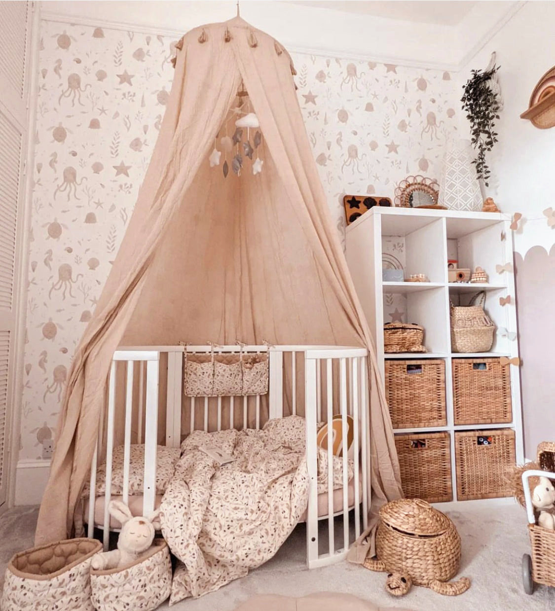 Jabadabado Bed Canopy Dusty Pink Mabel Fox