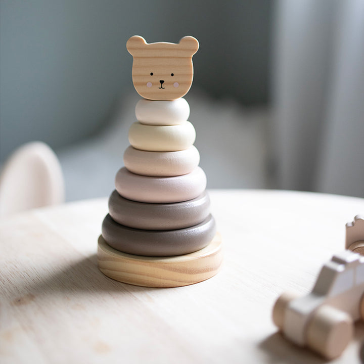 Jabadabado - Stacking Ring - Teddy Natural - Mabel & Fox