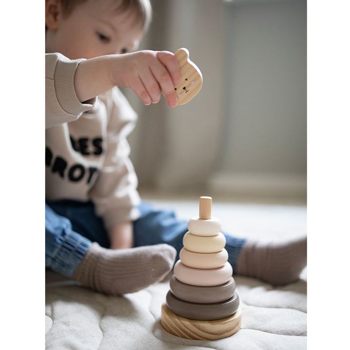 Jabadabado - Stacking Ring - Teddy Natural - Mabel & Fox