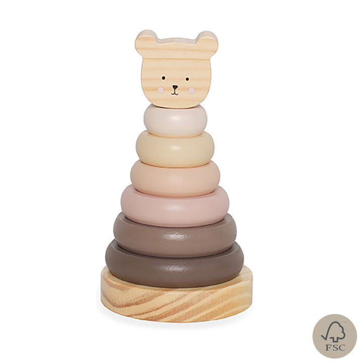 Jabadabado - Stacking Ring - Teddy Natural - Mabel & Fox