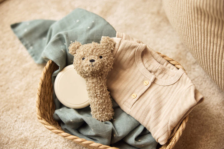 Jollein - Rattle Teddy Bear - Olive Green